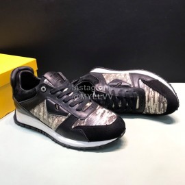 Fendi Matte Calfskin Casual Sneakers For Men 