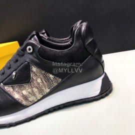 Fendi Matte Calfskin Casual Sneakers For Men 