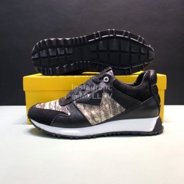 Fendi Matte Calfskin Casual Sneakers For Men 