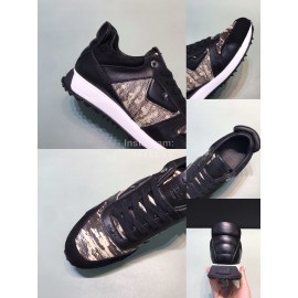 Fendi Matte Calfskin Casual Sneakers For Men 