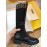 Fendi Fashion Calf Knitted Long Boots For Women Black