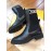 Fendi Fashion Black Calf Knitted Short Boots For Women