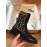 Fendi Fashion Calf Coffee Knitted Short Boots For Women