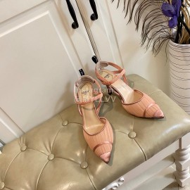Fendi Fashion High Heel Sandals For Women Pink