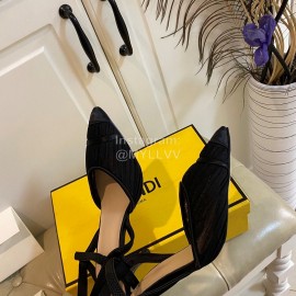 Fendi Fashion High Heel Sandals For Women Black
