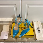 Fendi Fashion High Heel Sandals For Women Blue