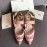Fendi Fashion Jacquard Ribbon Sheepskin High Heel Sandals For Women Pink