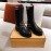 Fendi Fashion Black Leather Boots For Women