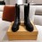 Fendi New Black Leather Boots For Women