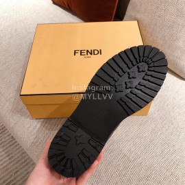 Fendi New Black Leather Boots For Women