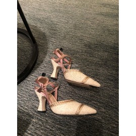 Fendi Spring And Summer New High Heel Sandals For Women Beige