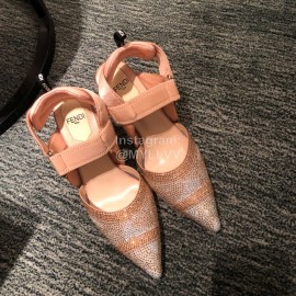 Fendi New Shining Sequin Pointed High Heel Sandals For Women