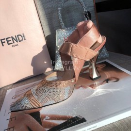Fendi Fashion Shining Sequin Pointed High Heel Sandals For Women