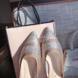 Fendi Spring Summer Fashion Shining Sequin Pointed High Heel Sandals For Women