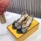 Fendi New Embroidered Jacquard Bow High Heeled Sandals For Women