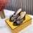 Fendi Exquisite Embroidered Jacquard Bow High Heeled Slippers For Women