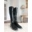 Fendi New Patent Leather Long Boots For Women Black