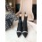 Fendi Fashion Calf Leather High Heel Short Boots For Women Black