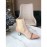 Fendi New Calf Leather High Heel Short Boots For Women Pink