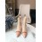 Fendi Fashion Calf Leather High Heel Short Boots For Women Pink