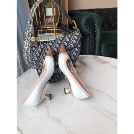 Fendi New Calf High Heels For Women White