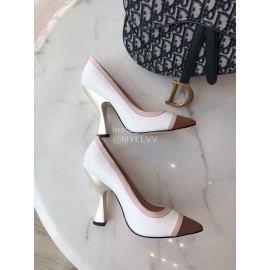 Fendi New White Calf High Heels For Women 
