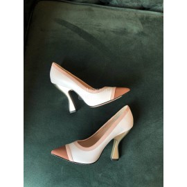Fendi New White Calf High Heels For Women 