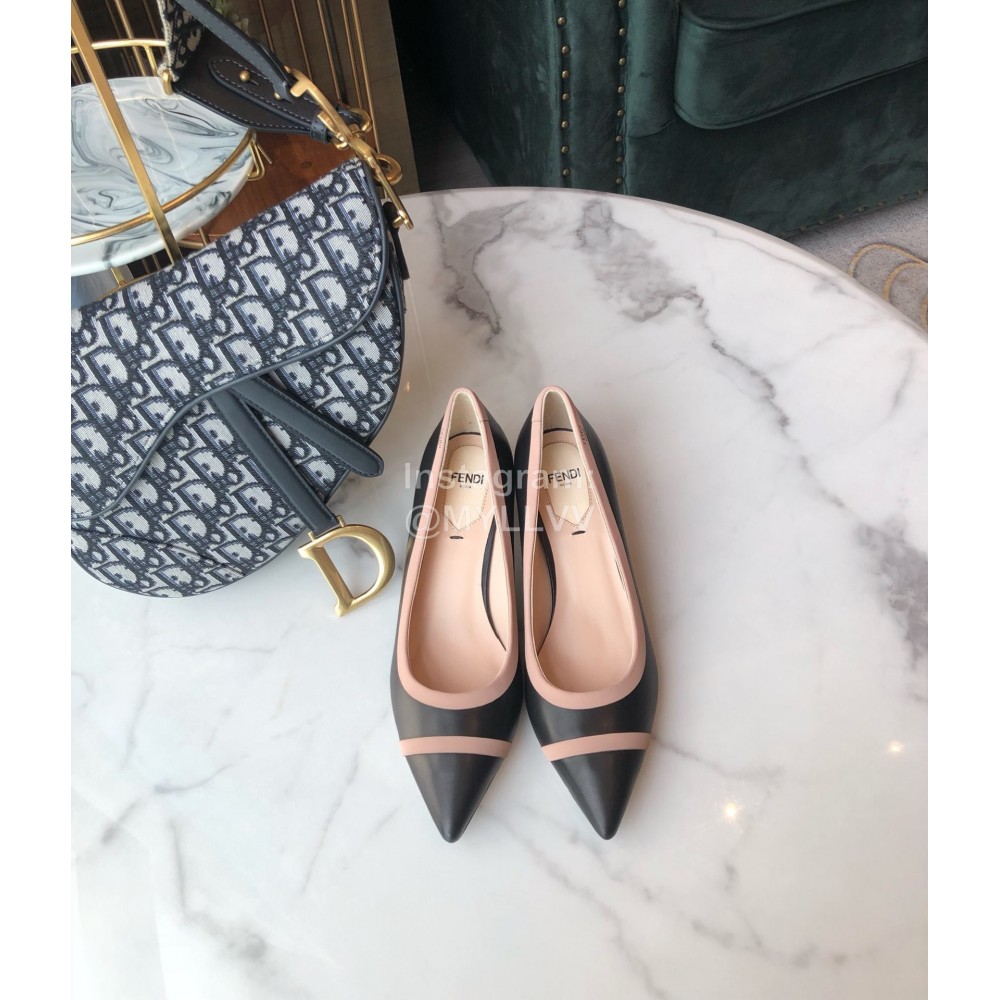 Fendi New Calf High Heels For Women Black