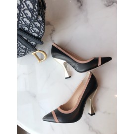Fendi New Black Calf High Heels For Women 