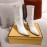 Fendi Autumn Winter New White Patent Leather Pointed Boots For Women 