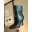 Fendi Fashion Embossed Black High Heel Boots For Women 