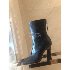 Fendi Fashion Embossed Black High Heel Boots For Women 