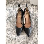 Fendi New Calf Leather High Heels For Women Black