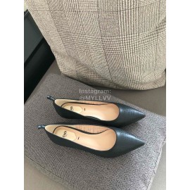 Fendi New Black Calf Leather High Heels For Women 