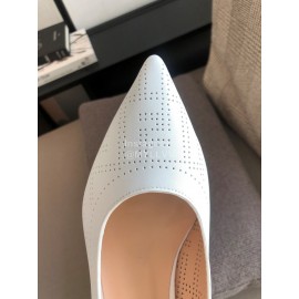 Fendi New White Calf Leather High Heels For Women 