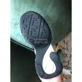 Fendi Fashion Thick Soles Black Casual Sneakers For Women