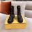 Fendi Autumn And Winter New Leather Boots For Women Black