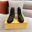 Fendi Autumn And Winter New Black Leather Boots For Women