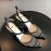 Fendi Spring And Summer New Sheepskin High Heel Sandals For Women Black