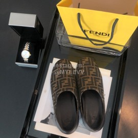 Fendi New Sheepskin Flat Heel Casual Shoes For Women