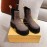Fendi Winter Fashion Thick Soles Leather Cool Boots For Women Coffee