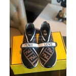 Fendi Fashion Classic Printed Soft Casual Shoes For Women Coffee