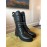Fendi Fashion Black Calf Velcro Boots For Women 