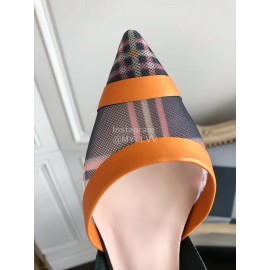 Fendi Silk Cowhide Fashion High Heel Pointed Sandals For Women 