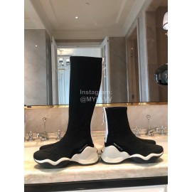 Fendi Fashion Black Thick Soled Casual Boots For Women