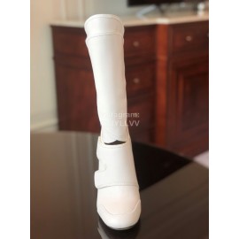 Fendi Autumn Winter White Calf High Heeled Boots For Women 