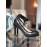 Fendi Autumn Winter Black Silk Lace High Heels For Women 
