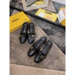 Fendi New Summer Calf High Heel Sandals For Women Black