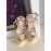 Fendi Summer New Leather High Heel Sandals For Women Gold