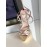 Fendi Summer New Leather High Heel Sandals For Women Gold